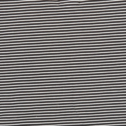 Cache Creek Womens Black Striped Polyester Basic T-Shirt Size M Round Neck