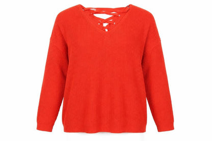 Womens UK Size M Capsule Orange Pullover Jumper