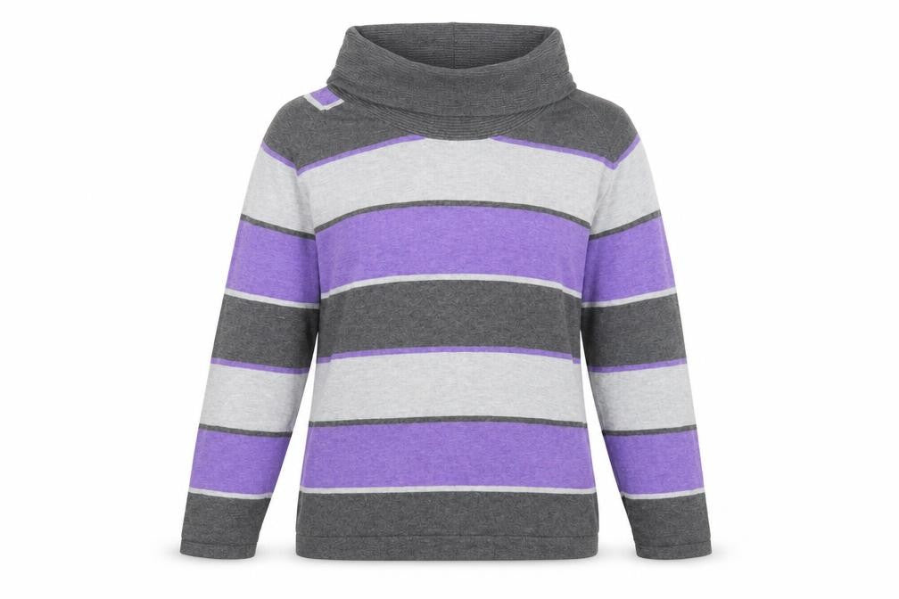 Womens UK Size 4 Marble Multicoloured Pullover Jumper