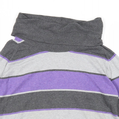 Womens UK Size 4 Marble Multicoloured Pullover Jumper