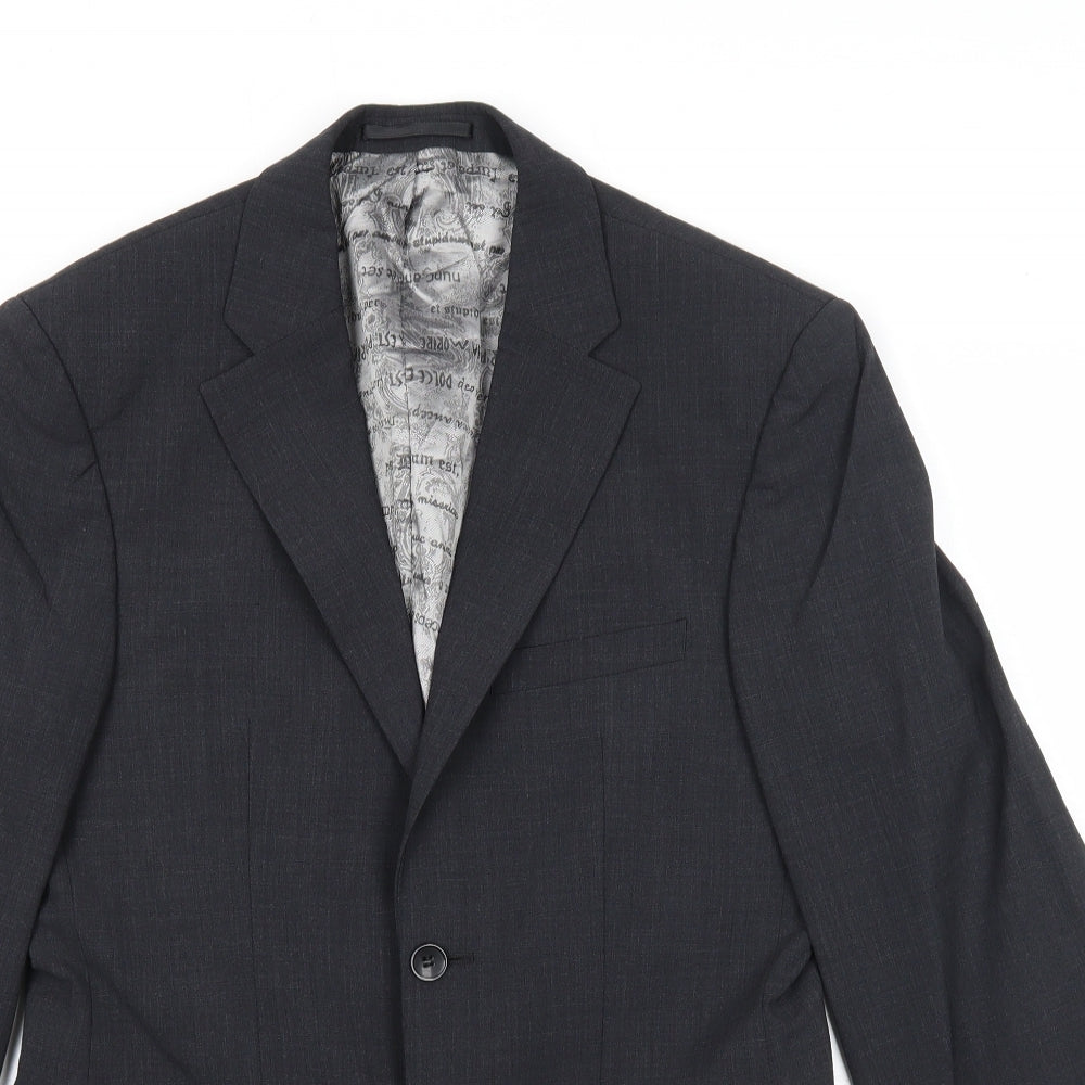 Mens UK Size 36 REMUS Regular Grey Suit Jacket