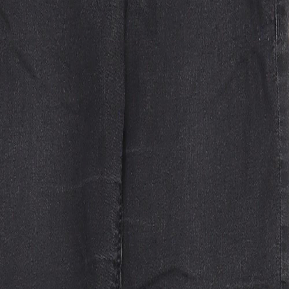 Dorothy Perkins Womens Black Cotton Skinny Jeans Size 8 Regular Zip