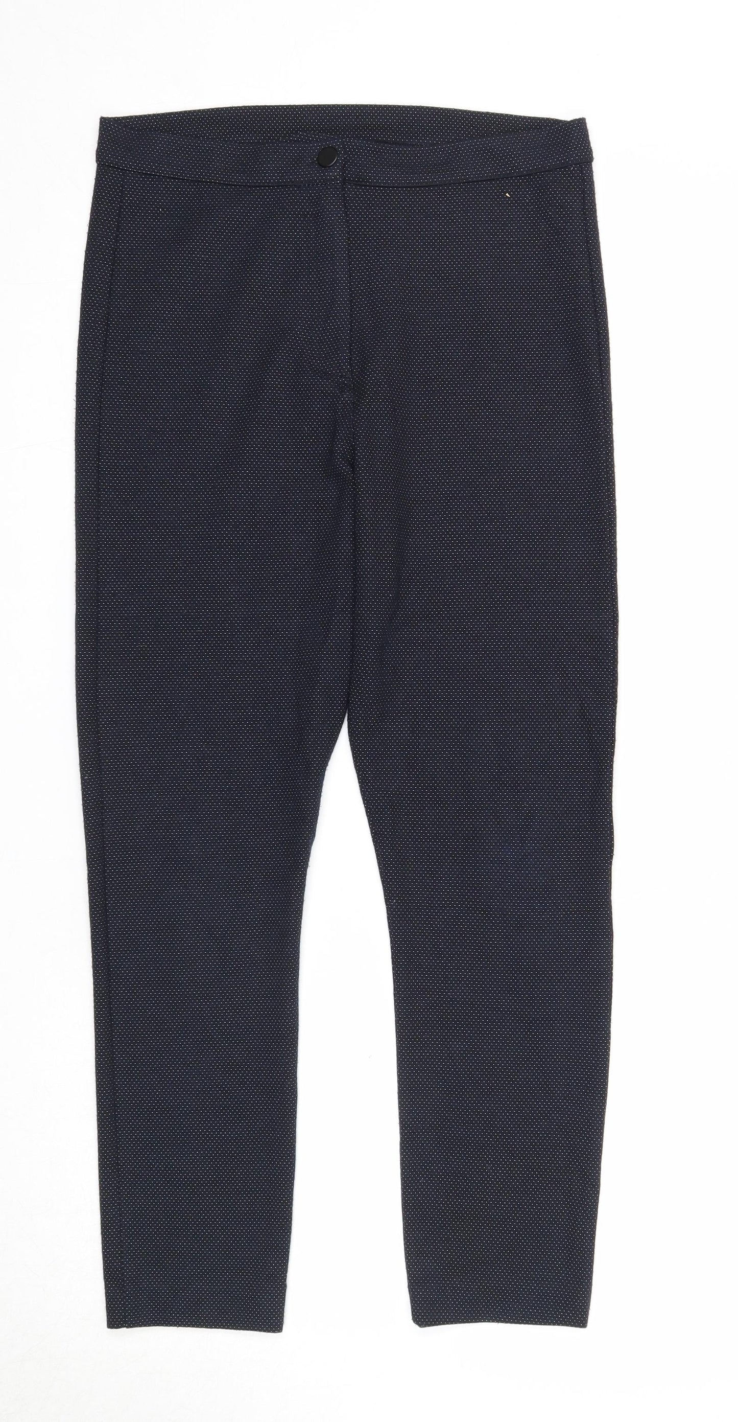 Womens UK Size 12 Dorothy Perkins Regular Fit  Blue Trousers