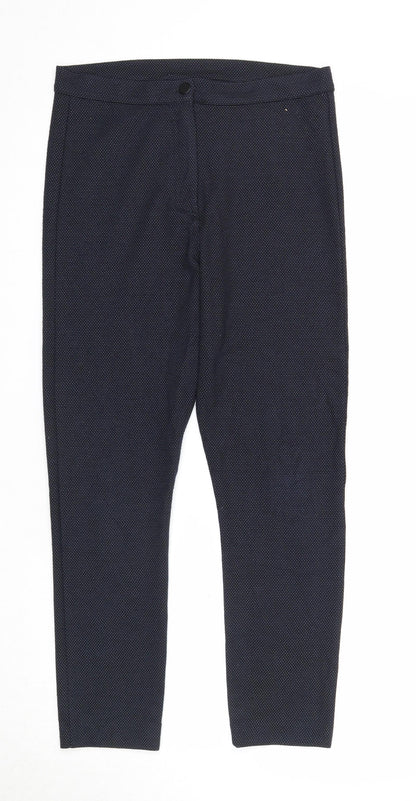 Womens UK Size 12 Dorothy Perkins Regular Fit  Blue Trousers