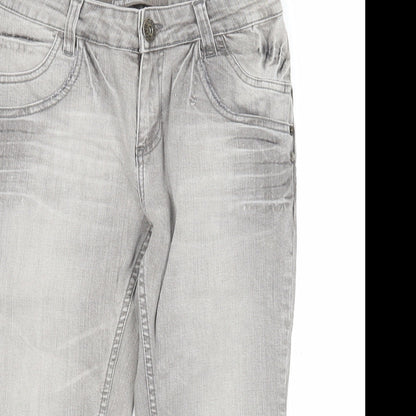 Womens UK Size 10 Love Label Regular Fit Straight Grey Jeans