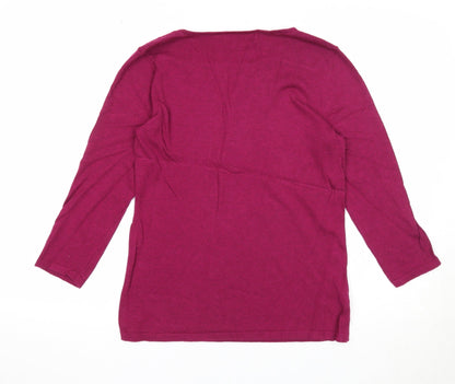 Womens UK Size 12 NEXT Purple Pullover Jumper