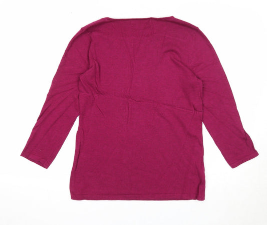 Womens UK Size 12 NEXT Purple Pullover Jumper