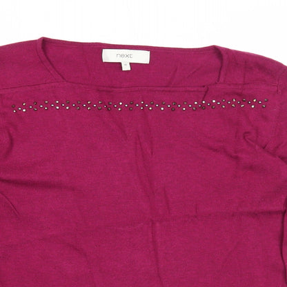 Womens UK Size 12 NEXT Purple Pullover Jumper