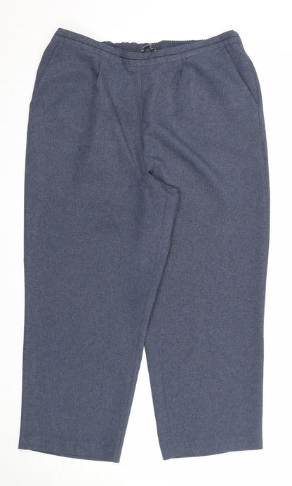 Womens UK Size 16 Bonmarché Regular Fit  Blue Trousers