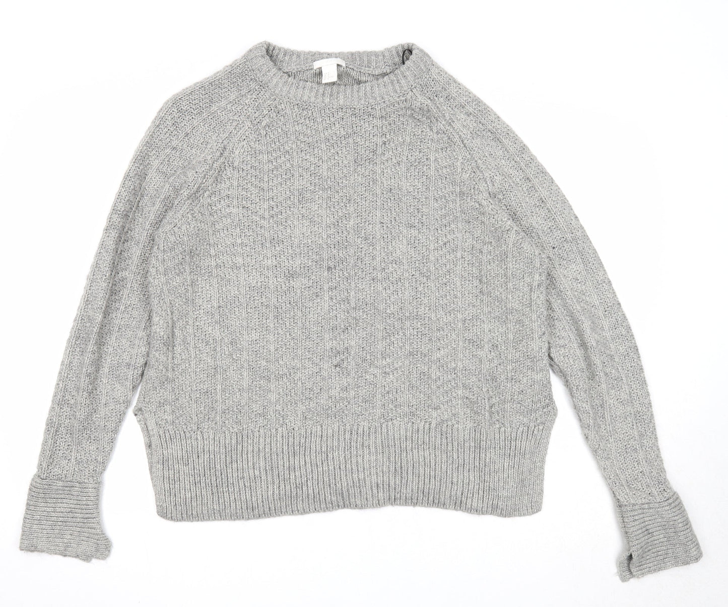 Womens UK Size M H&M Grey Pullover Jumper