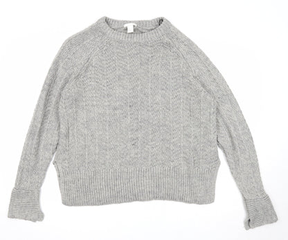 Womens UK Size M H&M Grey Pullover Jumper