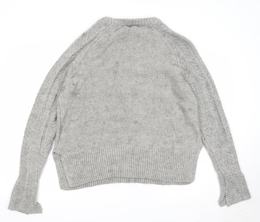 Womens UK Size M H&M Grey Pullover Jumper