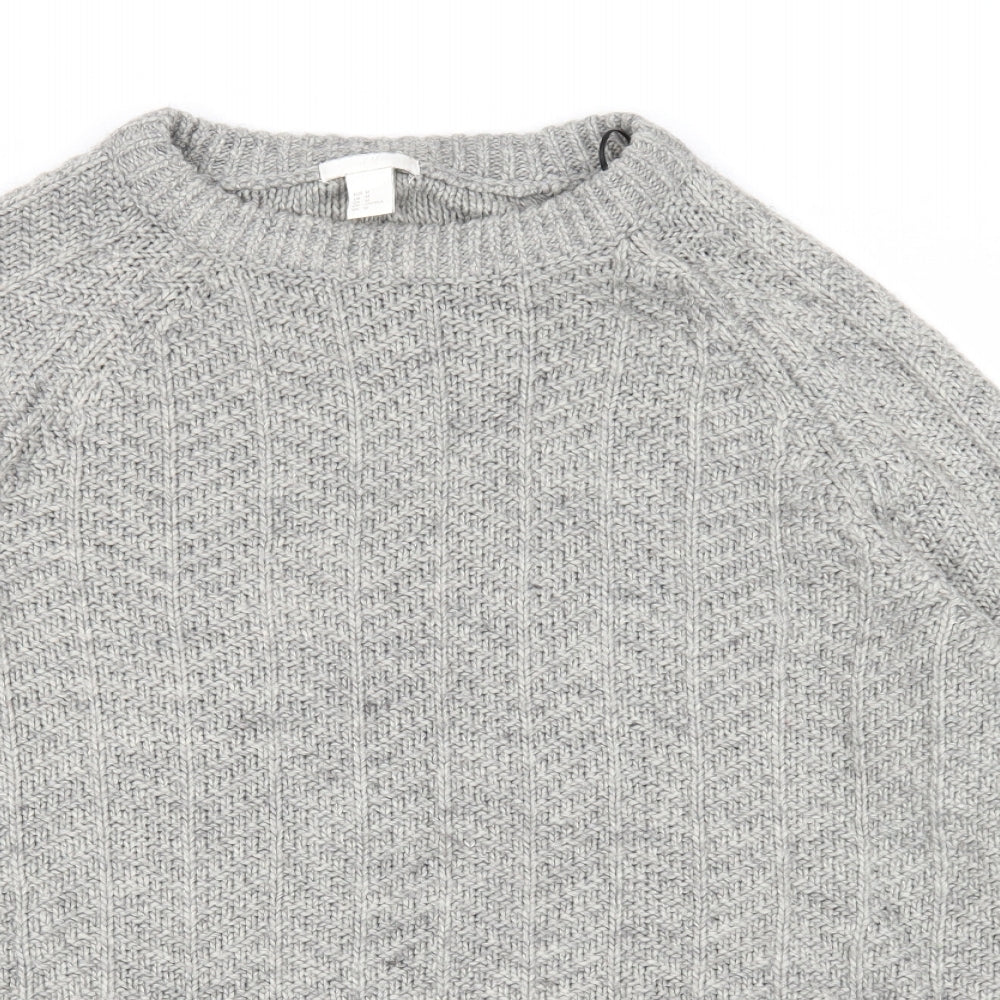 Womens UK Size M H&M Grey Pullover Jumper