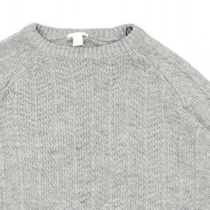 Womens UK Size M H&M Grey Pullover Jumper