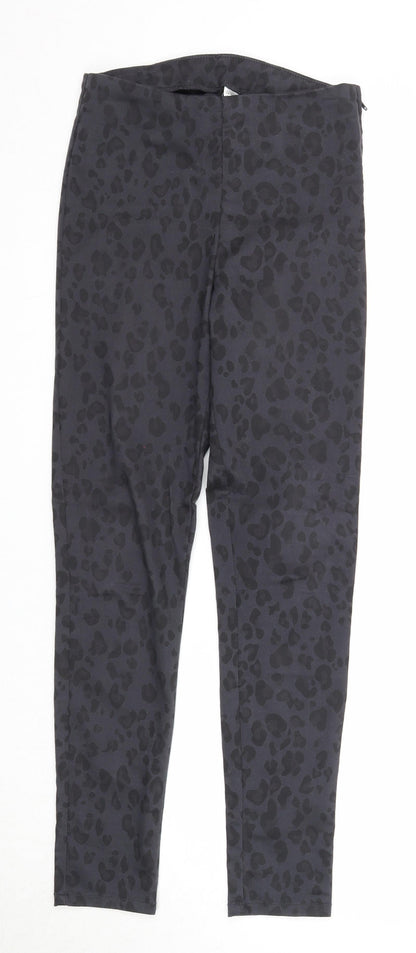 Womens UK Size 8 Divided Regular Fit  Black Trousers