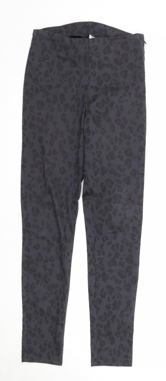 Womens UK Size 8 Divided Regular Fit  Black Trousers