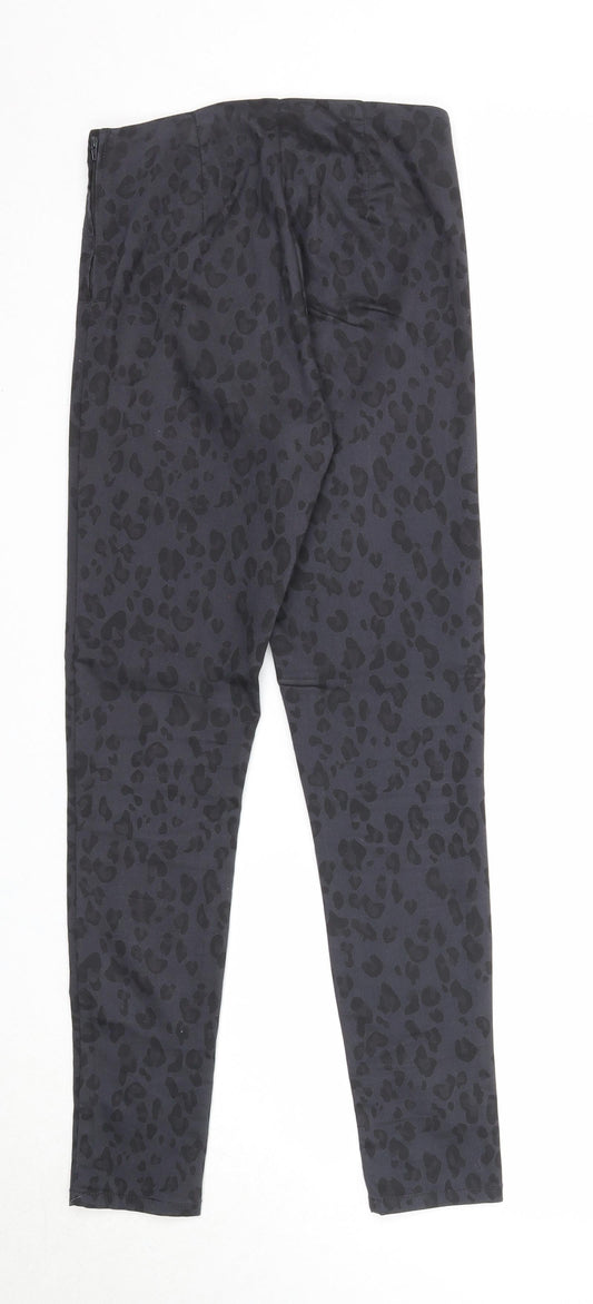 Womens UK Size 8 Divided Regular Fit  Black Trousers