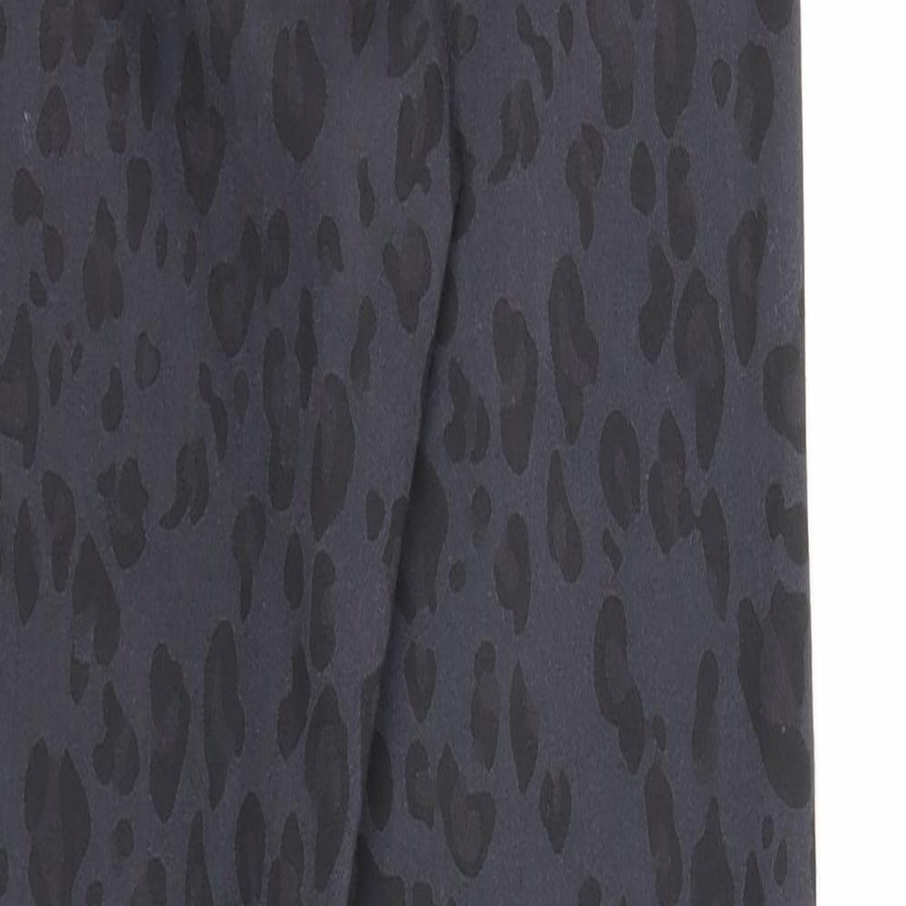 Womens UK Size 8 Divided Regular Fit  Black Trousers