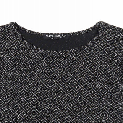 Womens UK Size 10 Select Black Basic T-Shirt
