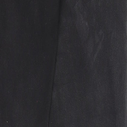 S.insay Womens Black Cotton Straight Jeans Size 12 Regular Zip
