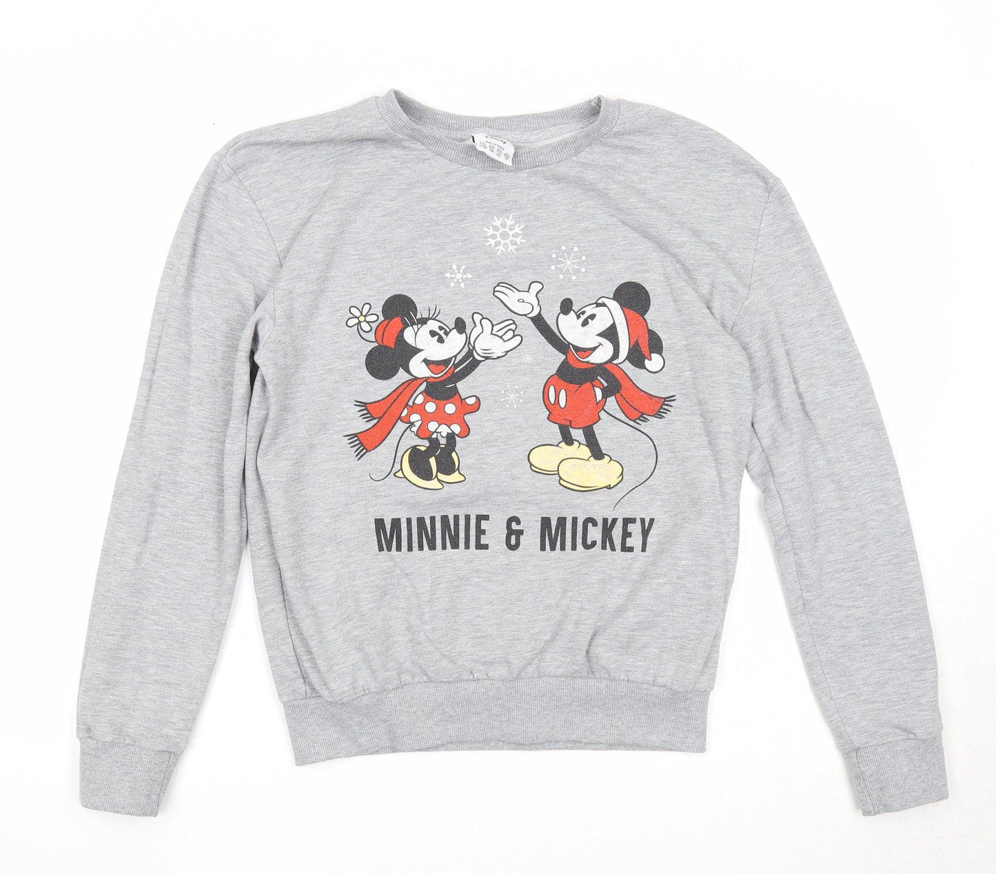 Womens UK Size 10 Disney Grey Pullover Sweatshirt