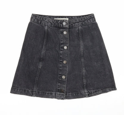 Womens UK Size 25 in Topshop A-Line Denim Skirt