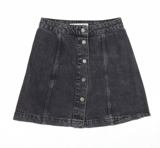 Womens UK Size 25 in Topshop A-Line Denim Skirt