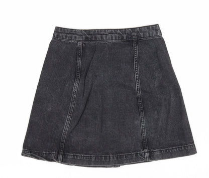Womens UK Size 25 in Topshop A-Line Denim Skirt