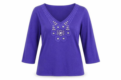 Womens UK Size 6 Sky Designs Purple Pullover Jumper
