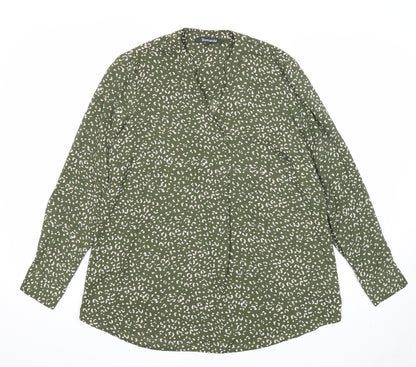 Womens UK Size 10 Bonmarché Green Basic Blouse