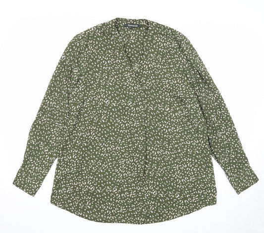 Womens UK Size 10 Bonmarché Green Basic Blouse