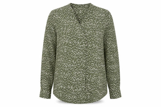 Womens UK Size 10 Bonmarché Green Basic Blouse