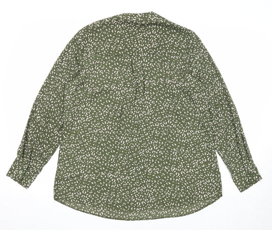 Womens UK Size 10 Bonmarché Green Basic Blouse
