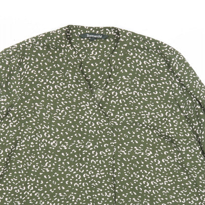 Womens UK Size 10 Bonmarché Green Basic Blouse