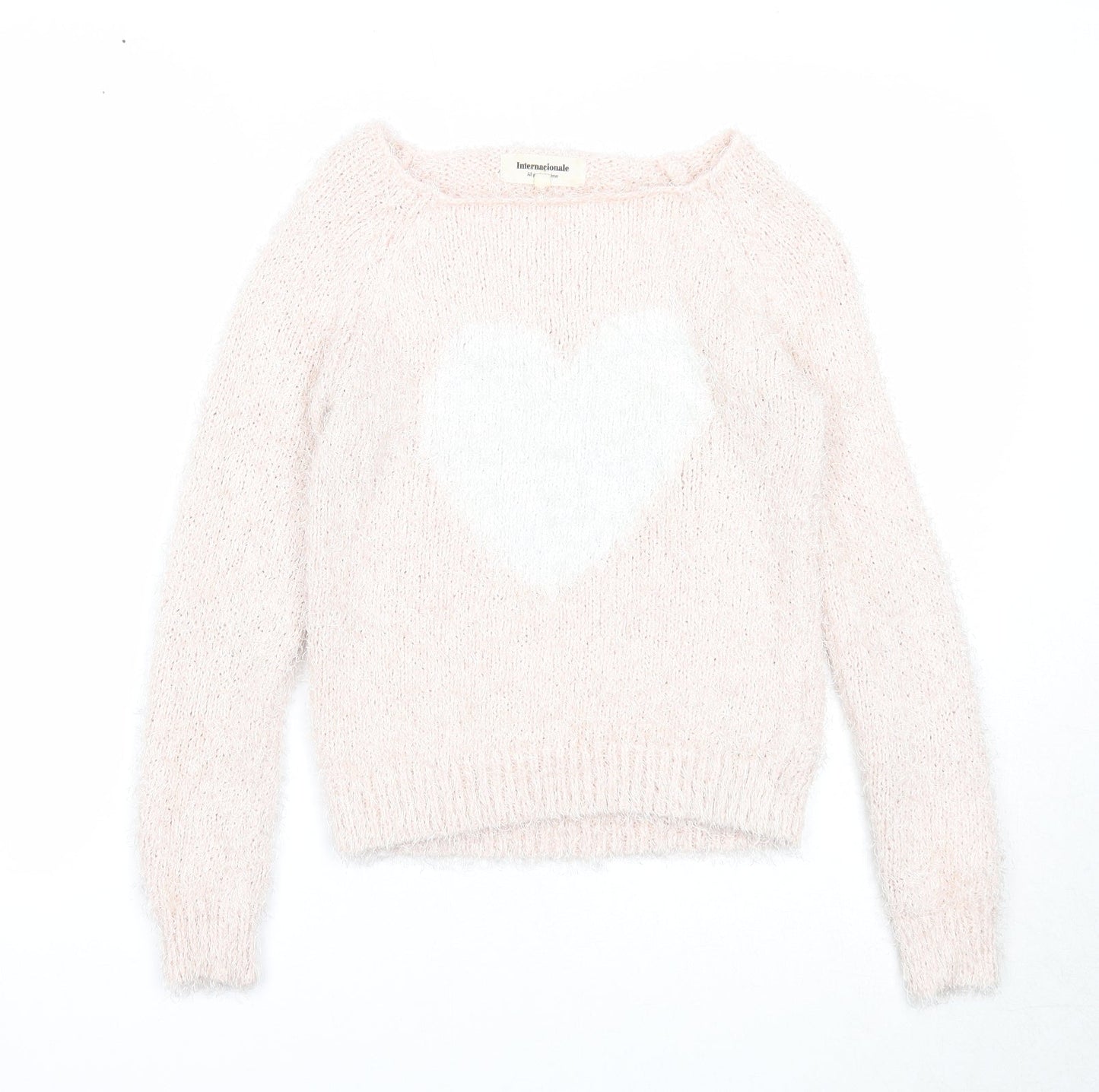 Womens UK Size 10 Internacionale Pink Pullover Jumper