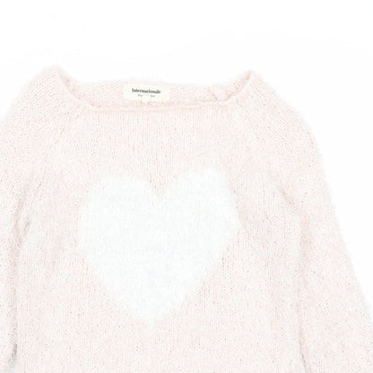 Womens UK Size 10 Internacionale Pink Pullover Jumper
