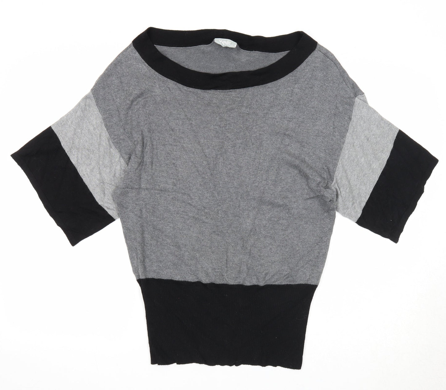 Womens UK Size S Wallis Grey Pullover Jumper