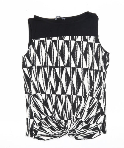 Womens UK Size 14 BHS Black Basic Tank