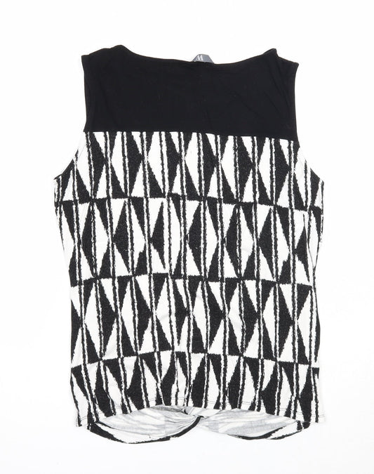 Womens UK Size 14 BHS Black Basic Tank