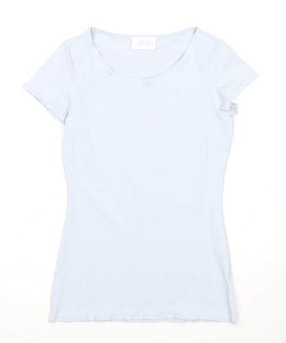 Womens UK Size 6 Savida Blue Basic T-Shirt