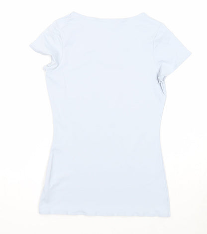 Womens UK Size 6 Savida Blue Basic T-Shirt