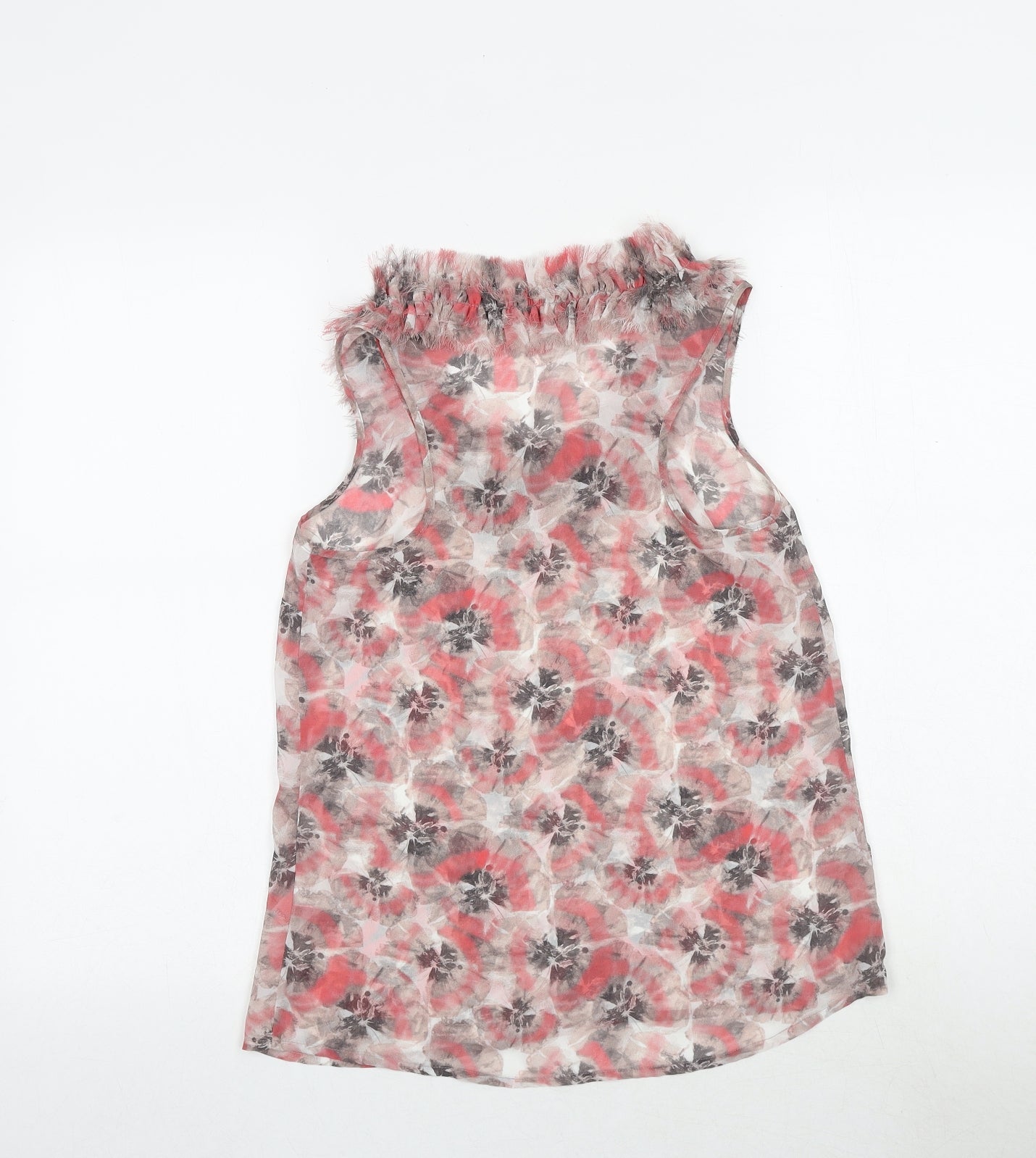 Womens UK Size 8 Topshop Pink Basic Tank