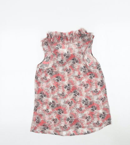 Womens UK Size 8 Topshop Pink Basic Tank