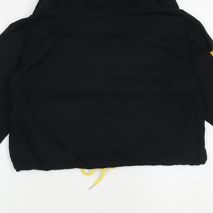 Select Womens Black Cotton Pullover Hoodie Size 6 Pullover - Work It Out