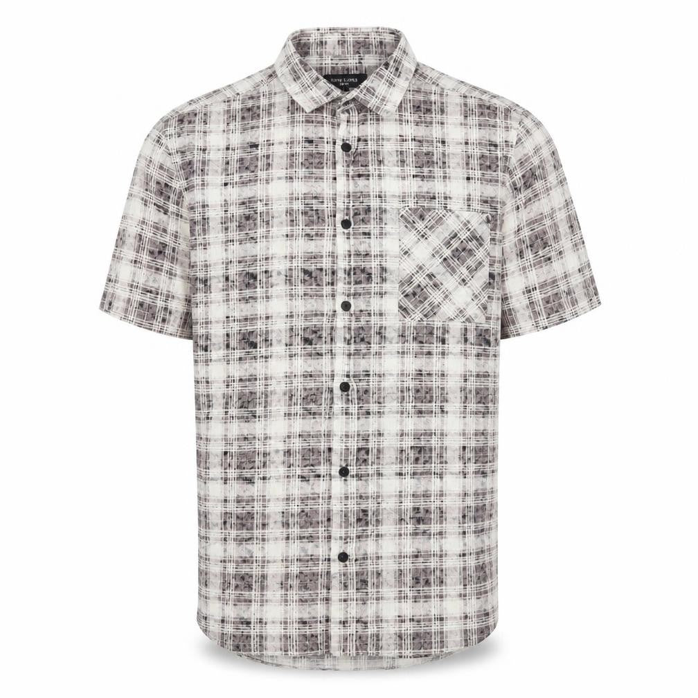 Mens UK Size L New Look Multicoloured  Button-Up Short Sleeve Casual Shirt