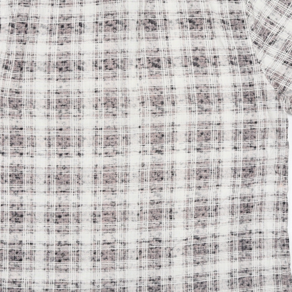 Mens UK Size L New Look Multicoloured  Button-Up Short Sleeve Casual Shirt