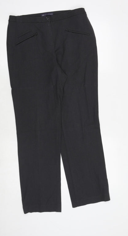Womens UK Size 10 Marks and Spencer Regular Fit  Grey Trousers