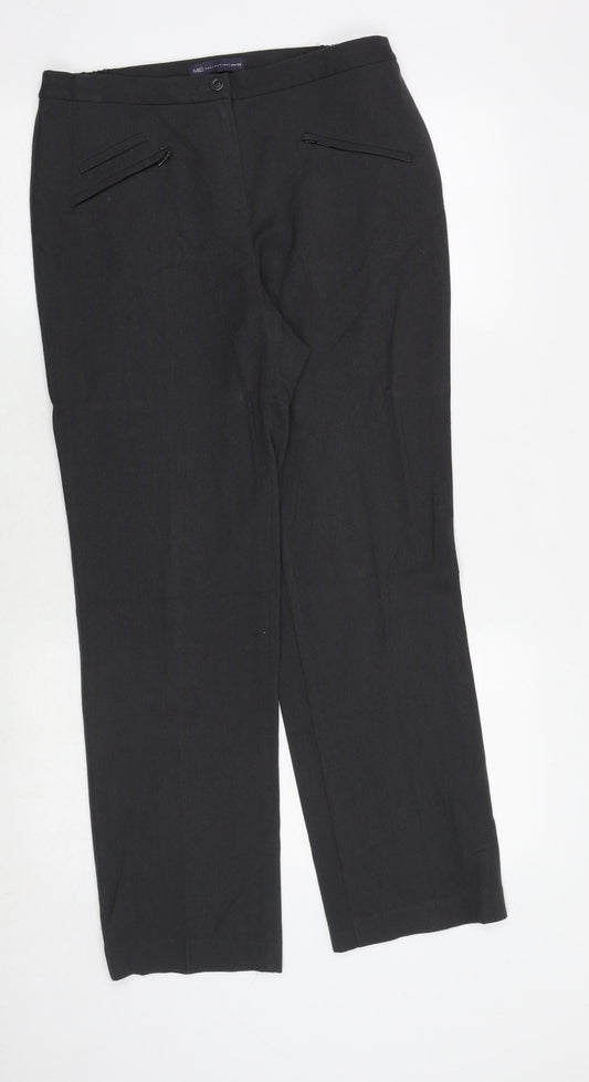 Womens UK Size 10 Marks and Spencer Regular Fit  Grey Trousers