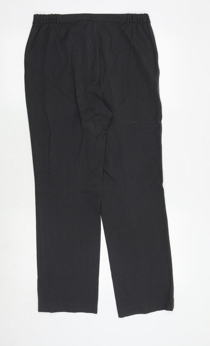 Womens UK Size 10 Marks and Spencer Regular Fit  Grey Trousers