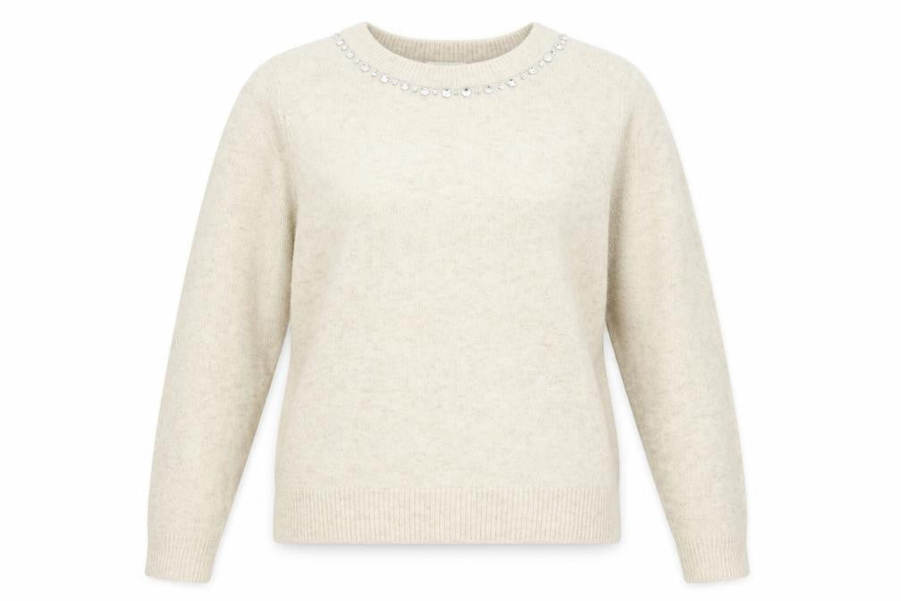 Womens UK Size L H&M Beige Pullover Jumper